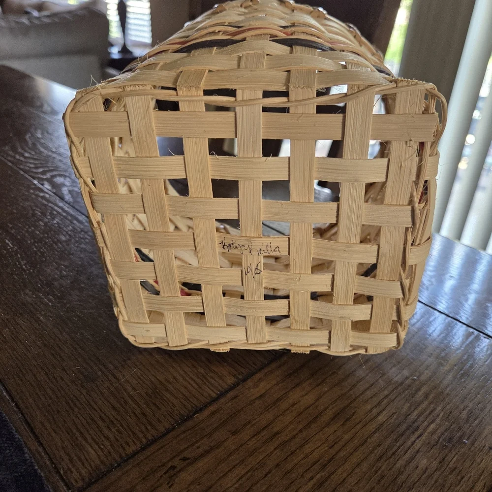 Very Nice Signed Woven Basket